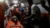 Palestinian medics evacuate wounded children during an Israeli bombardment of the Gaza Strip by ambulance to a hospital in Rafah early May 4, 2024.