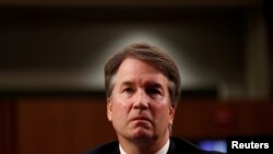 calon hakim Mahkamah Agung Brett Kavanaugh di Gedung Capitol, Washington, D.C., 4 September 2018. (Foto: dok). 