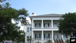 The newly built Biloxi Visitors Center overlooks the Gulf of Mexico.