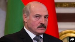 FILE - Belarus' President Alexander Lukashenko.