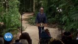 En visite en Amazonie, le Président américain Joe Biden appelle à œuvrer "pour l'humanité"