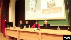 Tribina "Film kao protest" u sklopu tribina "Nije filozofski ćutati", na Filozofskom fakultetu u Beogradu, 14. februara 2019.