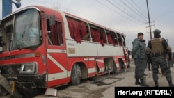 Afghanistan- A suicide attack targeted afghan police officers vehicle in east part of Kabul on 12 January 2014
