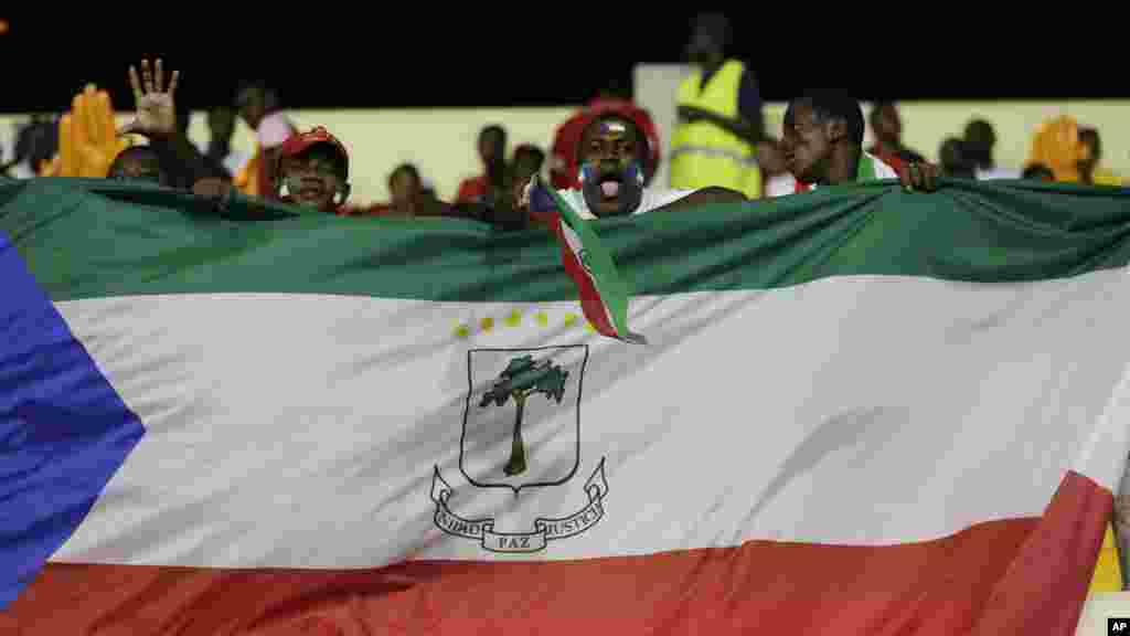 Les supporters de la Guinée équatoriale.