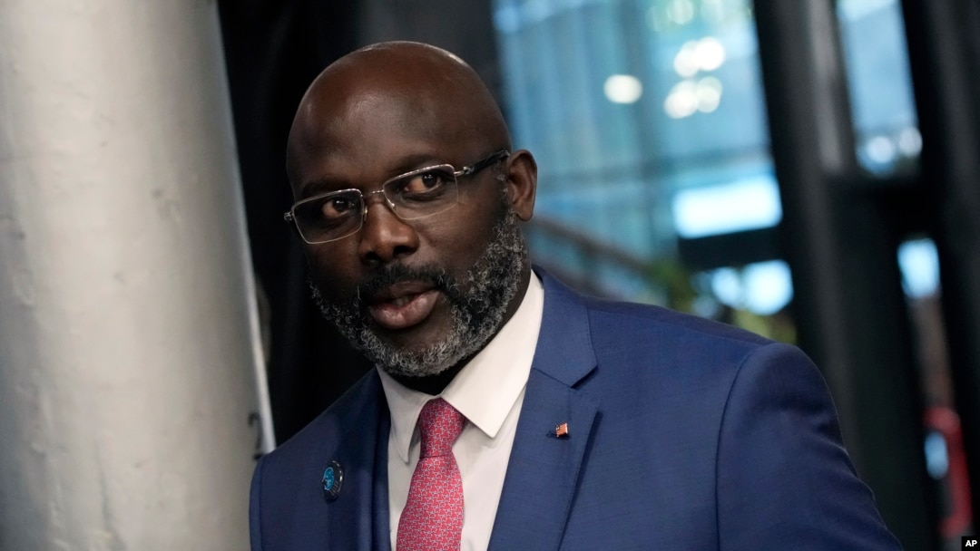 Prezida wa Liberiya, George Weah.