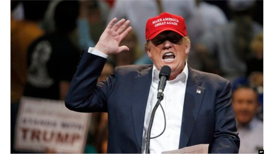 Ứng viên tổng thống của đảng Cộng hoà Donald Trump.