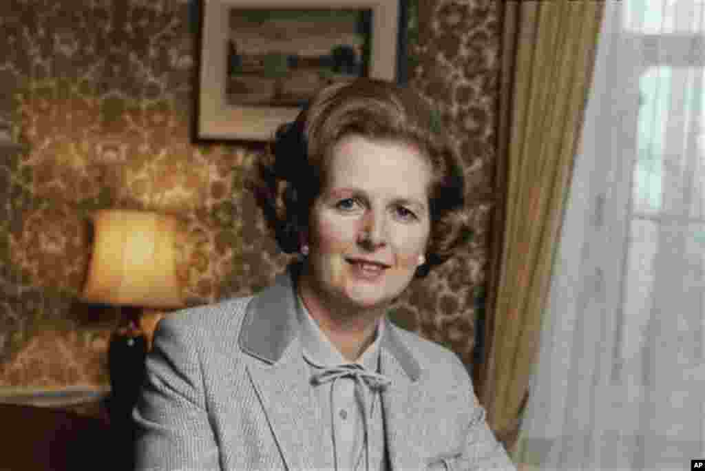 Margaret Thatcher setahun setelah terpilih menjadi perdana menteri Inggris pada 1980.