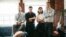 FILE - Members of Mumford & Sons, from left, Ben Lovett, Marcus Mumford, Winston Marshall and Ted Dwane pose for a portrait in New York to promote their fourth album "Delta," Sept. 28, 2018.