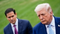 دونالد ترامپ رئیس جمهوری آمریکا، در کنار مارکو روبیو وزیر امور خارجه، پیش از ترک کاخ سفید به مقصد فلوریدا با خبرنگاران در محوطه چمن کاخ سفید درباره ایران گفت‌وگو کرد - ۲۹ اسفند ۱۴۰۴