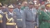 FILE: Zimbabwe's service chiefs at the National Heroes Acre on Tuesday, July 19, 2016.