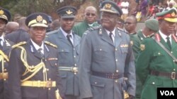 FILE: Zimbabwe's service chiefs at the National Heroes Acre on Tuesday, July 19, 2016.