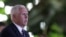 U.S. Vice President Mike Pence delivers a statement at the Itamaraty Palace, in Brasilia, Brazil, June 26, 2018. 