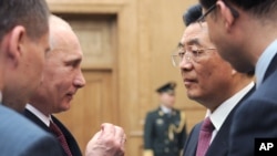B.Путин на открытии саммита ШОС