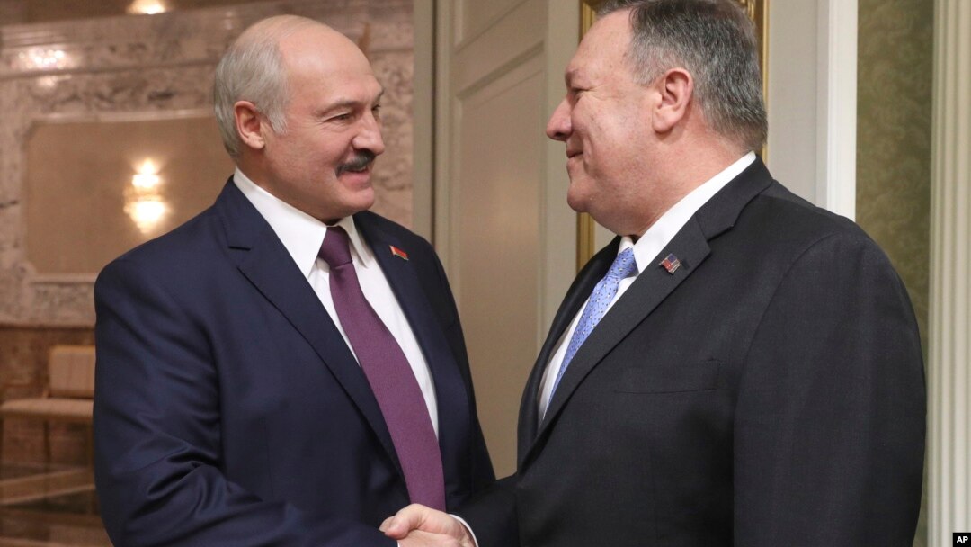 Госсекретарь США Майк Помпео и президент Беларуси Александр Лукашенко. Минск, Беларусь. 1 февраля 2020 г.