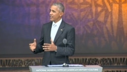 Obama: African-American Museum Shows Protest and Love of Country 'Inform Each Other'