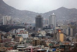 FILE In this Mar. 27, 2019 photo, construction projects can be seen in Kabul, Afghanistan.