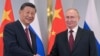 دیدار ولادیمیر پوتین رئیس جمهوری روسیه (راست) و شی جین پینگ رئیس جمهوری چین در قزاقستان - ۳ ژوئیه ۲۰۲۴ 