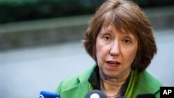 Ủy viên đặc trách chính sách đối ngoại EU, bà Catherine Ashton.