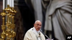 پاپ در مراسم یک صد و مین سالگرد کشتار ارامنه
