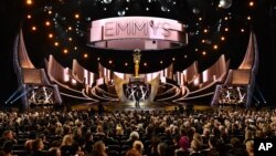 Host Jimmy Kimmel speaks at the 68th Primetime Emmy Awards on Sunday, Sept. 18, 2016.