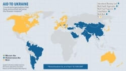 Aid to Ukraine: Countries and organizations that have announced aid since the Russian invasion.