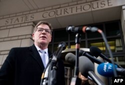 Charles Swift, the director of the Constitutional Law Center for Muslims in America and attorney for Hoda Muthana, an American-born woman who married an Islamic State fighter and who's father is fighting in court so she can be allowed to return to the U.S., speaks to the media following a hearing U.S. District Court in Washington, D.C., March 4, 2019.