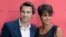 Actor and president of the Champs-Elysees Film Festival Olivier Martinez, left, poses with Actress Halle Berry, June 13, 2013.