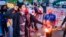 Protesters burn an effigy of State Administration Council Chairman Sen. Gen. Min Aung Hlaing and an image of Cambodia Prime Minister Hun Sen in Mandalay, Myanmar, Jan. 3, 2022.