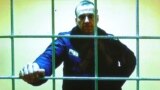 Arhivska fotografija na kojoj se vidi Aleksej Navalni dok učestvuje na suđenju putem video linka, 17. maja 2022. godine. 