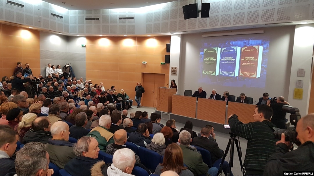 Promocija knjige Vojislava Šešelja u svečanoj sali beogradske opštine Stari grad, 5. februar 2020.
