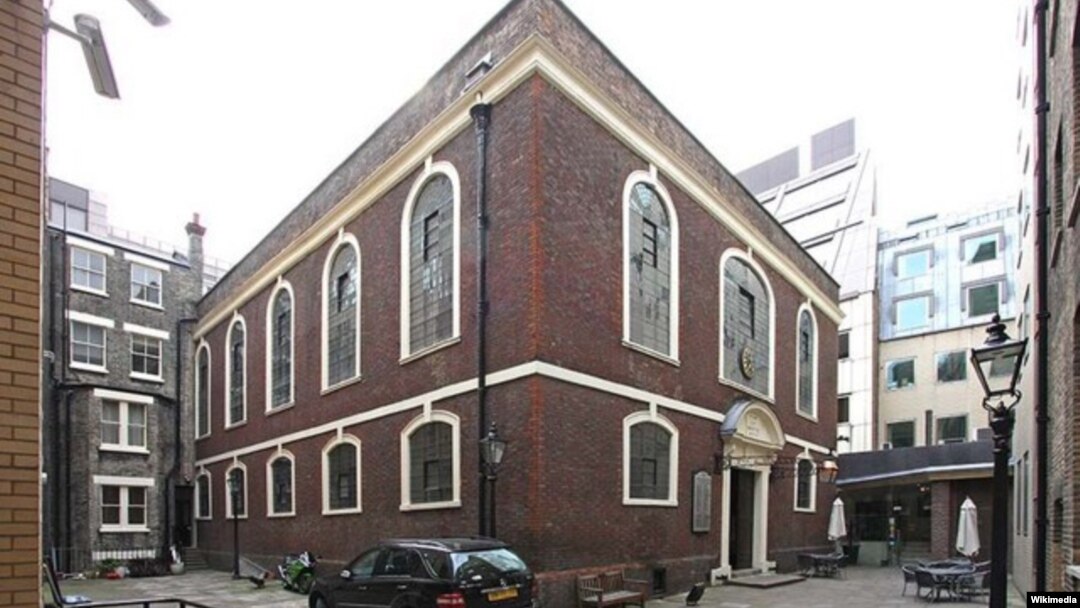 Bevis Marks Synagoge di Inggris. (John Salmo/geograph.org.uk-Wikimedia)