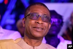 FILE - In this picture taken on Tuesday, July 3, 2018 Senegalese artist Youssou N'dour attends a live show at the New Afrika Shrine in Lagos, Nigeria