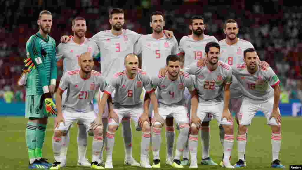 تیم اسپانیا که در نخستین رقابت خود در جام جهانی ۲۰۱۸ به مصاف پرتگال رفت
