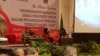 Sesi pemaparan dan diskusi pada pelatihan peningkatan kapasitas penuntut umum dalam penanganan perkara tindak pidana terkait satwa liar di Surabaya (foto:VOA/Petrus Riski) 
