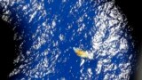 An image taken from a Royal New Zealand P-3 Orion shows a piece of unknown debris floating just under the water while the plane was searching for missing Malaysia Airlines Flight MH370 in the southern Indian Ocean, Australia.