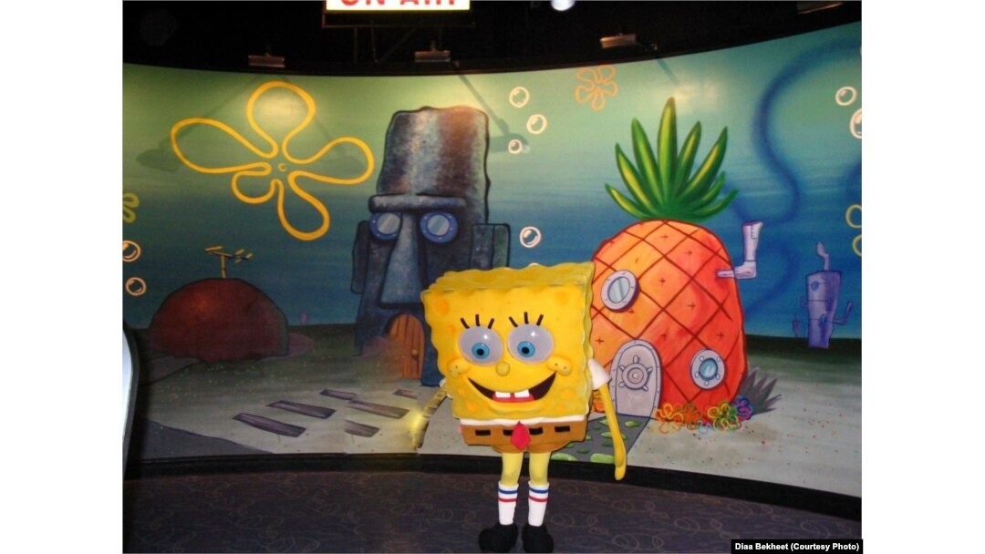 SpongeBob SquarePants animation character, SpongeBob SquarePants, is seen at Universal Studios, Disney Land, in Orlando, Florida. (Photo: Diaa Bekheet)