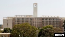 FILE - Uganda's parliament in the capital Kampala, pictured on September 28, 2017. 