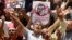 Egyptian protesters shout anti-Muslim Brotherhood slogans as they hold posters depicting President Mohammed Morsi during a protest in Tahrir Square in Cairo, Egypt, June 28, 2013.