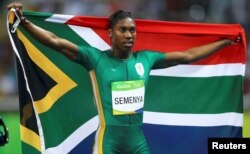 La Sud-africaine Caster Semenya, au 800 mètres des JO de Rio, le 20 août 2016.