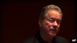 World Food Program (WFP) Executive Director David Beasley speaks during an interview in Beijing, May 11, 2018. 