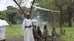 FILE- A refugee family from Sudan, having newly resettled in Gendrassa camp in Maban, Upper Nile State, South Sudan, on the border with Sudan, is seen August 2, 2012.