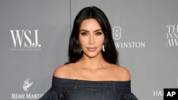 Kim Kardashian menghadiri WSJ. Magazine 2019 Innovator Awards di Museum of Modern Art di New York. (Foto: AP)