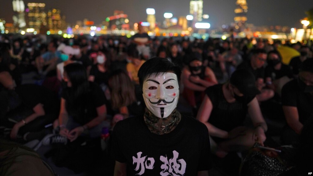 2019年9月28日，香港添马公园里的抗争者