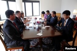 마이크 폼페오 미국 국무장관과 김영철 북한 노동당 부위원장의 회담이 31일 뉴욕 주유엔 미국 차석대사 관저에서 열렸다.