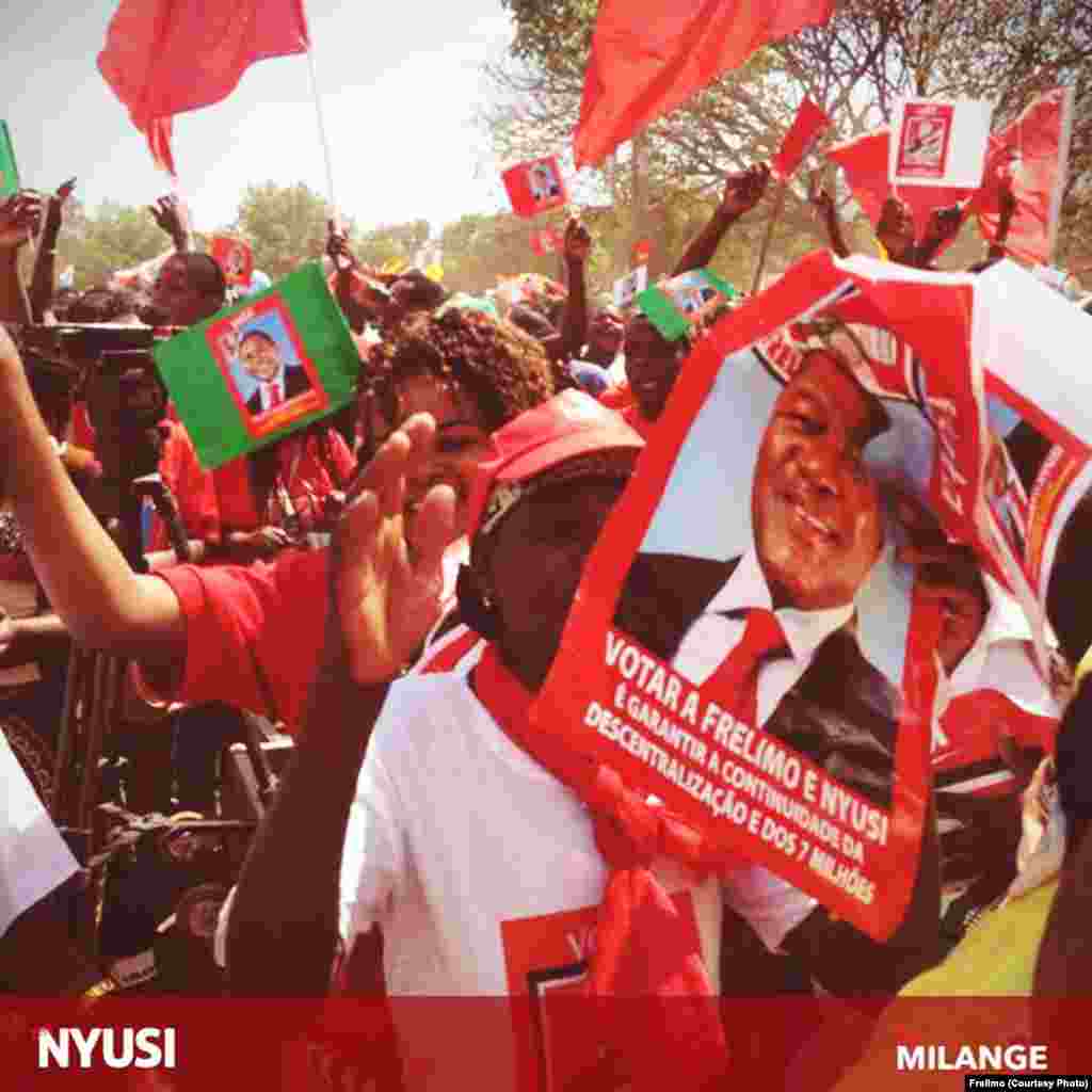 Campanha Filipe Nyusi, candidato Frelimo (Milange, provincia da Zambezia)