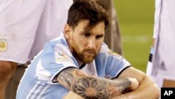 Lionel Messi lors de la Copa America