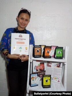 Sulistyorini, pemilik Pabriek Kopi Nata dan produknya. (Foto: Sulistyorini/dokumen pribadi)