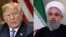 Tổng thống Hoa Kỳ Donald Trump và Tổng thống Iran Hassan Rouhani.