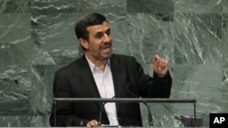 Le président Ahmadinejad