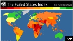 To'q qizil rangdagi davlatlar eng salbiy holatda deya baholanadi